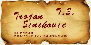 Trojan Šiniković vizit kartica